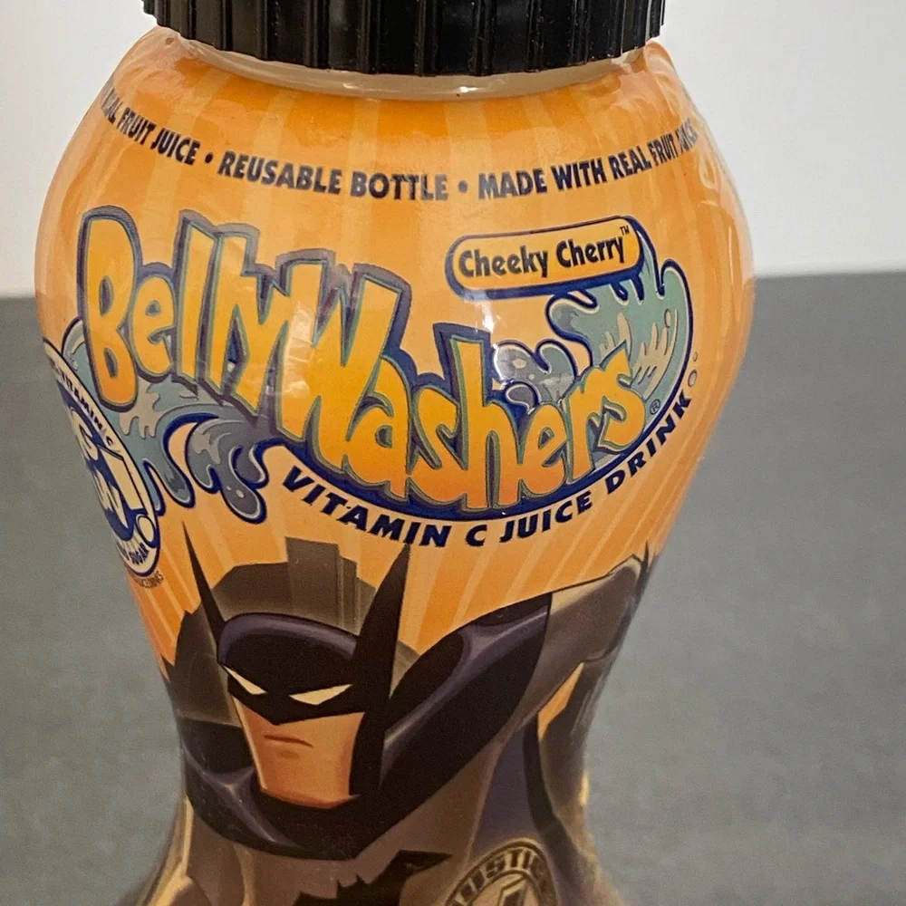 Batman BellyWashers Cheeky Cherry vintage EMPTY bottle collectible
